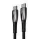 Кабель Baseus Glimmer Series Fast Charging Type-C to Type-C 100W (1m) Black 209-00219 фото 3
