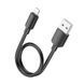 Кабель HOCO X96 Hyper charging data cable iP (L=0.25M) Black 6942007609388 фото 1