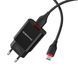 Мережевий зарядний пристрій BOROFONE BA20A Sharp single port charger set(Micro) 10.5W Black 656-01321 фото 1