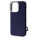 Чехол Kajsa Rhombus Collection with Magnetic Ring iPhone 16 Blue 656-08181 фото 1