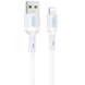 Кабель для заряджання та передачі даних Hoco X65 USB to Lightning Білий 1 м 209-00056 фото 1