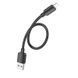 Кабель HOCO X96 Hyper charging data cable iP (L=0.25M) Black 6942007609388 фото 3