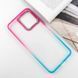 Чехол TPU+PC Fresh sip series для Xiaomi Redmi 12 Бирюзовый / Розовый 777-06612 фото 3