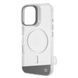 Чехол Kajsa Aluminium Shield with Magnetic Ring iPhone 16 Silver 656-08131 фото 1