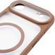 Чохол TPU+PC GETMAN Moon Clear with MagSafe для Apple iPhone 17 Air (6.5") Brown 656-08407 фото 4
