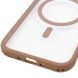 Чохол TPU+PC GETMAN Moon Clear with MagSafe для Apple iPhone 17 Air (6.5") Brown 656-08407 фото 5