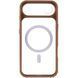 Чохол TPU+PC GETMAN Moon Clear with MagSafe для Apple iPhone 17 Air (6.5") Brown 656-08407 фото 3