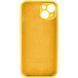 Силиконовый чехол с закрытой камерой для iPhone 14 Sunny Yellow 666-00825 фото 4