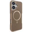 TPU+PC чохол Metal Buttons with MagSafe Carbon Ring для Apple iPhone 16 (6.1") Gold 777-08088 фото