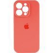 Силиконовый чехол с закрытой камерой для iPhone 14 Pro Peach 666-00878 фото