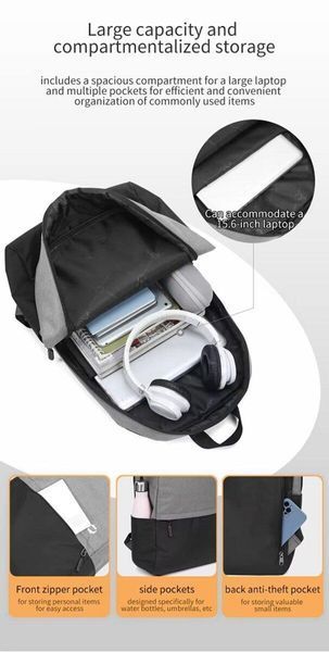Рюкзак Tigernu T-B9325 15.6" Black 656-01083 фото