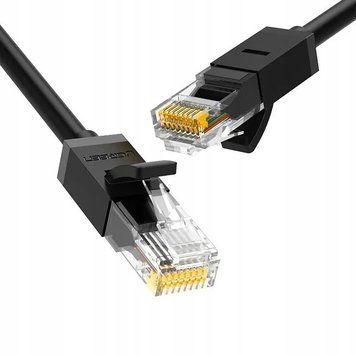 Сетевой кабель UGREEN NW102 Cat 6 U/UTP Lan Flat Cable 2m (Black)(UGR-50174) UGR-50174 фото