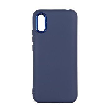 Чехол Silicone Cover Metal frame для Xiaomi Redmi 9A Dark blue 208-03544 фото