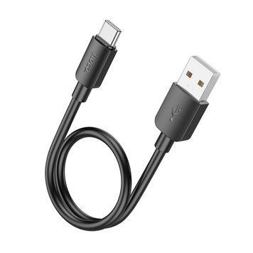 Кабель HOCO X96 Hyper 27W charging data cable Type-C (L=0.25M) Black 6942007609401 фото