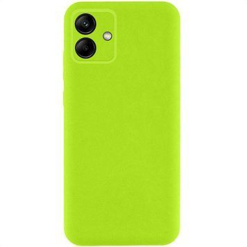 Чохол TPU GETMAN Liquid Silk Full Camera для Samsung Galaxy A06 Салатовий / Neon Green ILSO-00000074074-9 фото
