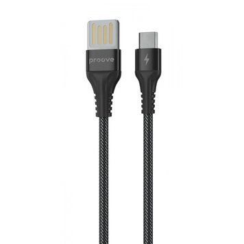 Кабель Proove Double Way Weft USB to Micro USB 2.4A (1m) Black CCDW20001301 фото