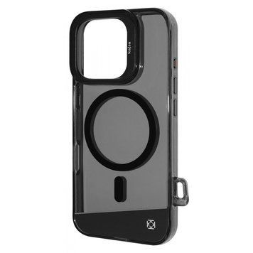 Чехол Kajsa Aluminium Shield with Magnetic Ring iPhone 16 Pro Black smoke 656-08132 фото