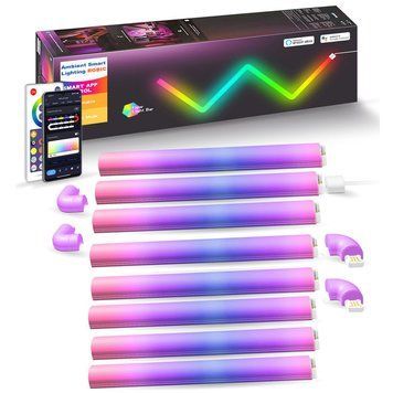 Настінний світильник Lines SAL-013B Bluetooth USB interface with app (8+4 pcs) white 656-03722 фото