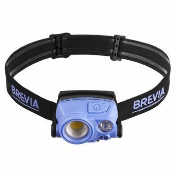 Ліхтар налобний Brevia 400Lm+200Lm, 3W+3W COB, 1200mAh 14100WX1 фото