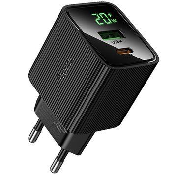 МЗП Hoco CS83A Excellent with digital display PD20W+QC3.0 (1USB-A/1C) Black ILSO-00000081987-1 фото