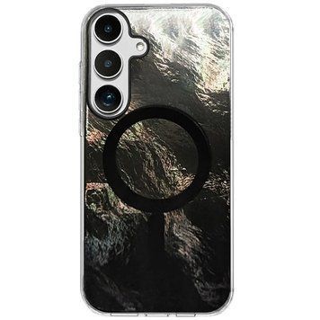 Чохол TPU Shiny Mountain (MagFit) для Samsung Galaxy S25 Black 555-02831 фото