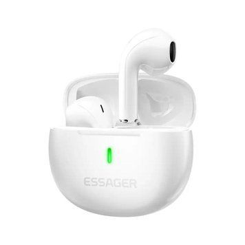 Наушники ESSAGER (цветная коробка) Shining TWS Bluetooth earphones White 656-00902 фото