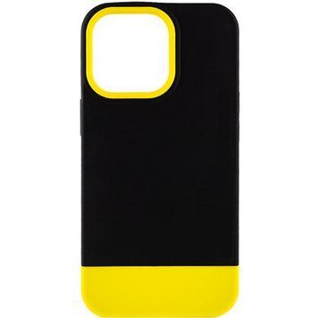 Чехол TPU+PC Bichromatic для Apple iPhone 13 Pro Max (6.7") Black / Yellow 555-04013 фото