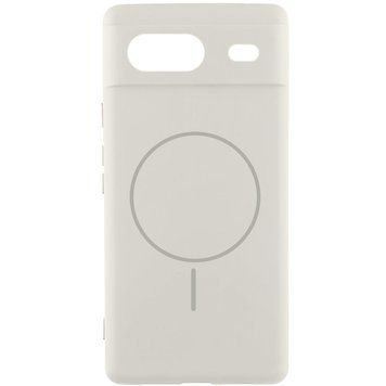 Чехол Silicone Cover Lakshmi Full Camera with MagFit для Google Pixel 7a Белый 555-02086 фото