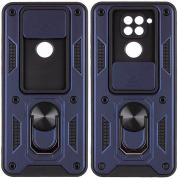 Ударостійкий чохол Camshield Serge Ring для Xiaomi Redmi Note 9 / Redmi 10X Blue 777-04672 фото