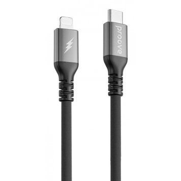 Кабель Proove ReGen Silicone Type-C to Lightning 27W (2m) black 656-02582 фото