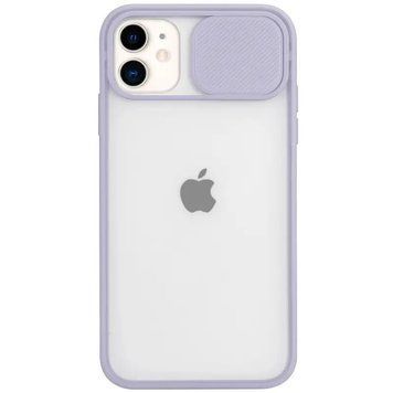 Чохол Camshield mate TPU зі шторкою для камери для iPhone 11 Pro Max Бузковий 206-00053 фото