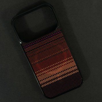 Чохол Gloss Elite Carbonique Magnetic для iPhone 17 Pro Max Pixel Red 208-06314 фото