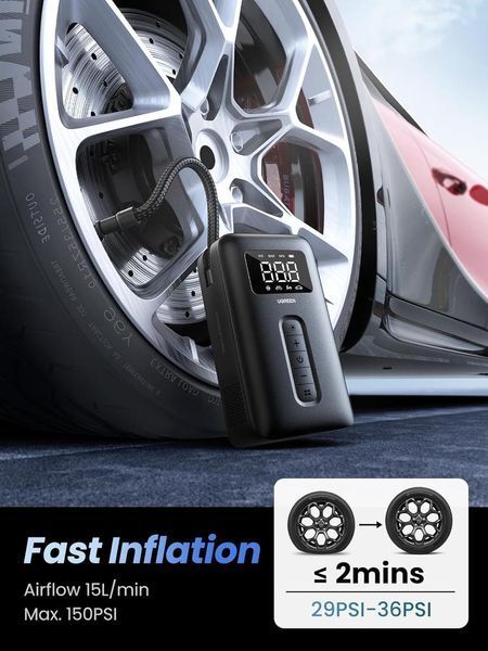Автомобильный насос UGREEN CD259 Portable Tire Inflator UGR-15951 фото