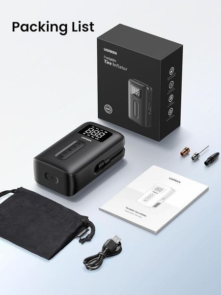 Автомобильный насос UGREEN CD259 Portable Tire Inflator UGR-15951 фото