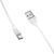 Кабель BOROFONE BX19 USB to Type-C 3A, 1m, PVC, TPE connectors, White 6931474701800 фото