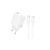 Сетевое зарядное устройство с кабелем BOROFONE BN26 Fuente single-port PD20W charger set (C to C) (EU) White 6941991120251 фото