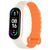 Ремінець Dual-color Magnetic для Xiaomi Mi Band 7/6/5/4/3 White / Orange 212-01645 фото