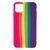 Силиконовый чехол Rainbow для iPhone 12/12 Pro Shiny Pink/Grape 888-00104 фото
