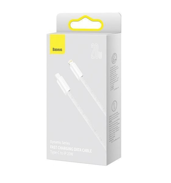 Кабель Baseus Dynamic Series Fast Charging Data Cable Type-C to iP 20W 1m White CALD000002 фото