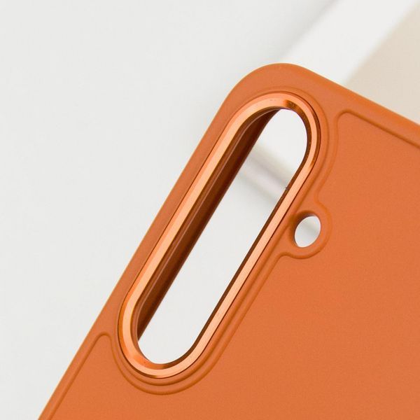 Чехол TPU Bonbon Metal Style для Samsung Galaxy S24 / S25 Papaya 555-02781 фото