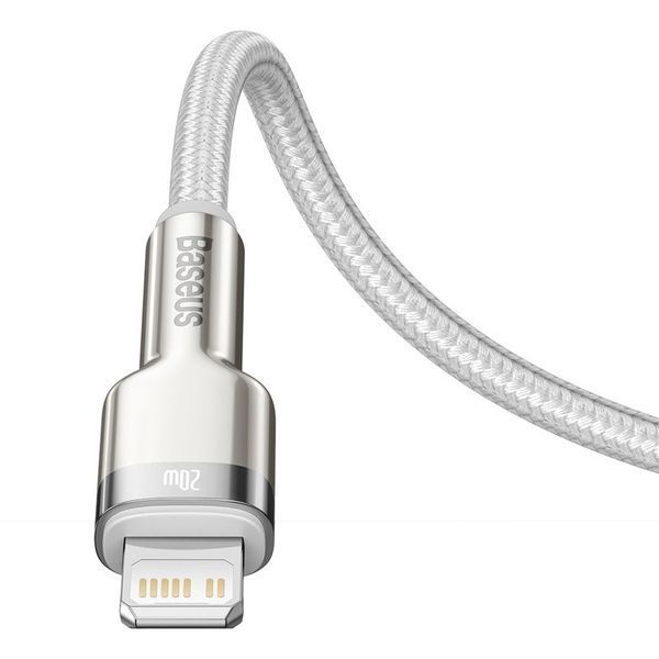 Кабель Baseus Cafule Series Metal Data Cable Type-C to iP PD 20W 2m White CATLJK-B02 фото