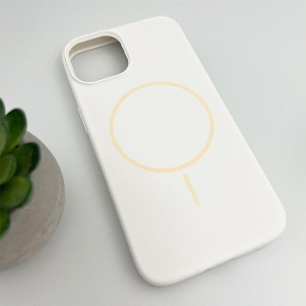Чохол для смартфона Silicone Case Magnetic для Apple iPhone 14 Pro White 666-03832 фото
