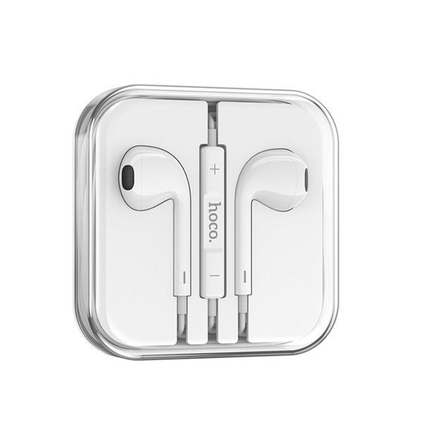 Навушники HOCO M101 Crystal joy wire-controlled earphones with microphone White 656-03930 фото