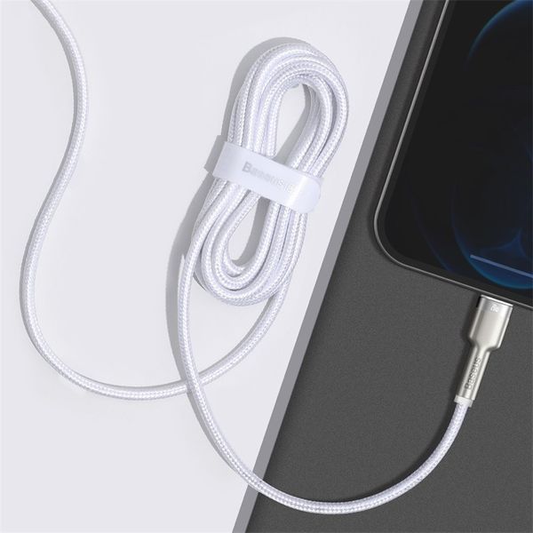 Кабель Baseus Cafule Series Metal Data Cable Type-C to iP PD 20W 2m White CATLJK-B02 фото