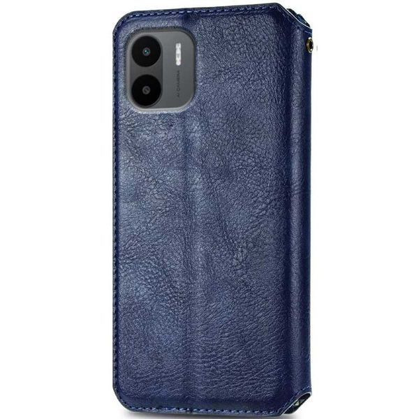 Шкіряний чохол-книжка GETMAN Cubic для Xiaomi Redmi A1 / A2 Синій 555-01886 фото