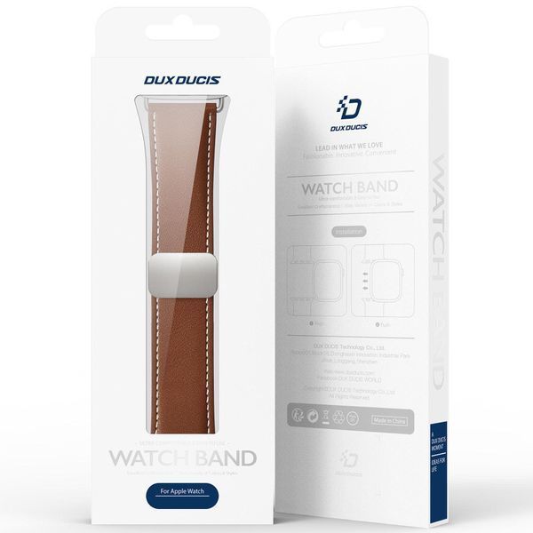 Ремінець Dux Ducis Genuine Leather для Apple Watch 38/40/41/42mm(ser.10) Brown 212-01795 фото