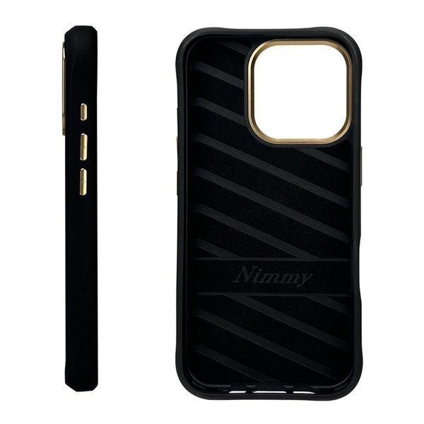 Чохол TPU+PC Nimmy 3D with Metal Buttons для iPhone 16 Pro Dog Black 656-02545 фото