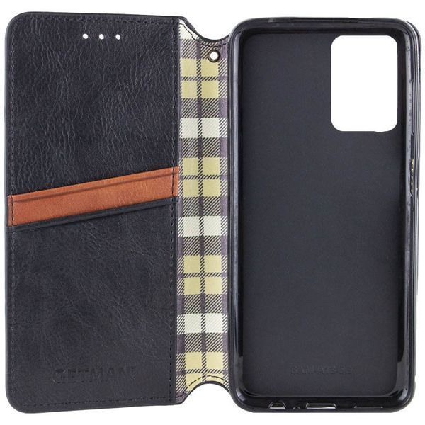 Шкіряний чохол-книжка GETMAN Cubic для Xiaomi Redmi Note 12S Чорний 555-01832 фото