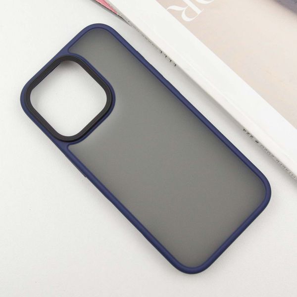 TPU+PC чехол Metal Buttons для Apple iPhone 16 Pro Max (6.9") Синий 777-08239 фото