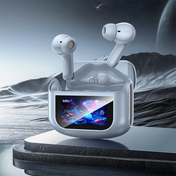 Бездротові навушники HOCO EQ21 Sandy true wireless ANC+ENC noise reduction touch screen BT headset Blue Star 656-03862 фото